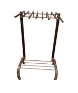 Vintage Trouser Stand MCM Pants Trolley Rolling Rack with 8 Hanging Rods - £173.82 GBP