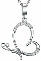 Womens Sterling Silver Butterfly - Feeling Free Pendant Necklace 18 Inch Chain - £136.63 GBP