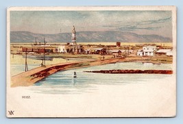 Suez Calnal Docks Port Said Egypt UNP Unused UDB Postcard G16 - £2.10 GBP