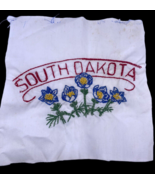 South Dakota Embroidered Quilted Square Frameable Art State Needlepoint ... - €15,71 EUR