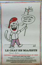 Siné – Le Chat En Majesté - Original Poster – Claude Mahieu – Affiche - C.1980 - £88.43 GBP