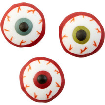 Large Bloody Eyeballs Halloween Royal Icing Decorations 12 Ct Wilton - $9.59