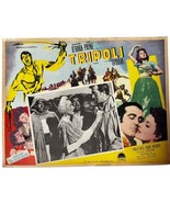 Vintage Tripoli John Payne Margaret O&#39;Hara Mexican Movie Lobby Card - £18.22 GBP