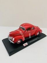 Maisto 1939 Ford Deluxe Coupe 1:18 Diecast Red Car Figure - £40.85 GBP