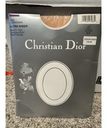 Christian Dior Tea Rose Discontinued Color Ultra Sheer Panty Hose Top Si... - $266.28 MXN