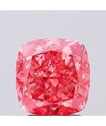 Cushion 2.65 Ct Fancy Vivid Pink VS2 IGI Certified Lab Grown CVD Diamond - $1,253.57 CAD