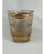 Vintage Culver 22K Gold Shot Frosty Clear Glass Mt. Rushmore Collectable... - $16.58 CAD