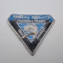 Vintage Charter Member North American Fishing Club Uniform Jacket 3&quot;x3.5&quot; Patch - £8.60 GBP