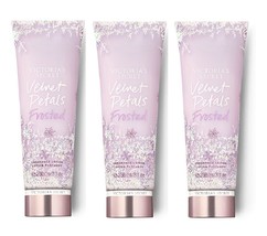 Victoria&#39;s Secret Velvet Petals Frosted Lotion Currant Arctic Blooms 8 fl oz x3 - £35.16 GBP