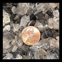 Gemstone Embellishment Black Rutilated Quartz Small UNDRILLED Chips 50g 1.75 oz - £5.81 GBP