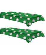 Baseball Party Table Covers, 54&quot; x 108&quot; (2 Pack) - £12.70 GBP