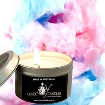 Cotton Candy Eco Soy Wax Scented Tin Candles, Vegan Friendly, Hand Poured - £11.85 GBP+