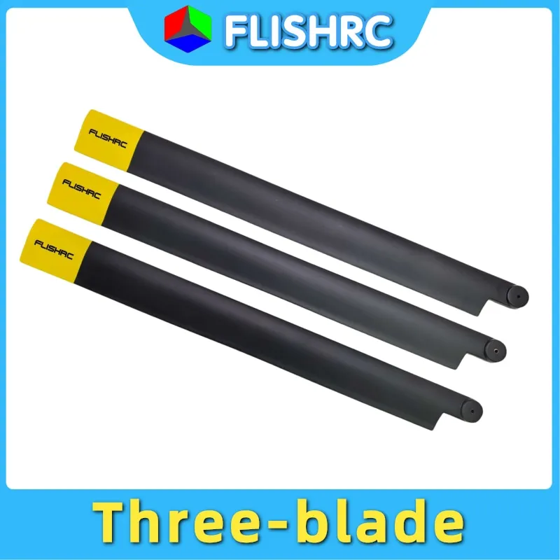 [3 blades] FLISHRC 430mm Flat Convex Main Rotor Blades Carbon Fiber Material mai - $1,737.00 MXN