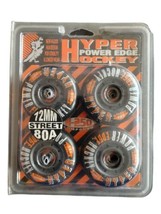 Hyper Wheels Power Edge street Hockey inline skate wheels (72mm 84-A) 19... - $18.05