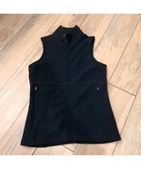 Ibex Vest Womens sz XS x-small Black Zque Merino Wool Blend Full Zip Jacket - $105.25 CAD