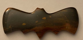 Bat Shape Stone Crystal  Jasper Black &amp; Red 1”H x 3” W - £5.31 GBP