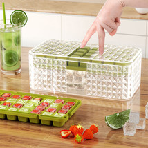 Large New Silicone Square Ice Mold Ice Cube Trays Lid Mold Storage Box Creative - £18.17 GBP+