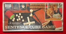 Vintage Scrabble Brand Sentence Cube Game Dice 1971 Selchow Righter Family - $14.84