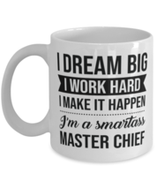 Master Chief Coffee Mug - 11 oz Funny Tea Cup For Military Officers Superiors  - £11.95 GBP