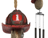 Fire Fighter Axe Fireman Station Number 1 Hat with Coiled Water Hose Win... - $42.99