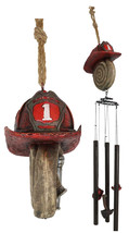 Fire Fighter Axe Fireman Station Number 1 Hat with Coiled Water Hose Win... - £34.24 GBP