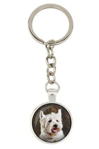West Highland White Terrier. Keyring, keychain for dog lovers. Photo jewellery.  - £12.98 GBP
