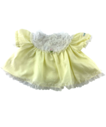 Coleco Cabbage Patch Kid Clothing Girl Doll Top Yellow w White Lace Edge - $14.84