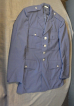 1979 Coat Mans Tropical Usaf Air Force Shade 1549 Coat Jacket Uniform Poly 38R - $105.29