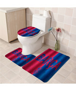 3Pcs/set Barca Pattern 1 Bathroom Toilet Mat Set Anti Slip Bath Mat deco... - $617.91 MXN+