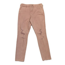 Universal Threads Distressed Denim Pink Jeans ~ Sz 8/29 ~ High Rise Skinny - $17.09