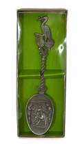  Stork Teniers Spoon Dutch Pewter Souvenir Collector  - £13.82 GBP