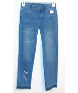 Route 66 Girls Distressed Blue Jeans with Frayed Hems Sizes 7 and 8 NWT - £9.53 GBP