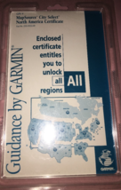Garmin City Select North America Certificate 010-10332-00 CdD-Brand New-... - $148.38