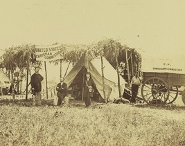 New 8x10 Civil War Photo - US Christian Commission Germantown Virginia 1863 - £6.96 GBP