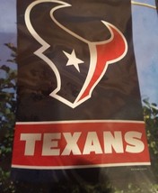 Houston Texans NFL Logo 28&quot; x 40&quot; Vertical Flag w/5&#39; Wooden Banner Pole ... - £42.77 GBP