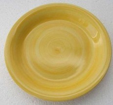New Handpainted Design Yellow colored Swirl Design Large Dinner Plate By Citrus  - £12.59 GBP