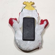 Vintage Ceramic Snowman Fridge Magnet with Beanie, Scarf, Mittens Decoration - £9.98 GBP