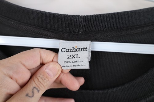 Vtg Carhartt Mens 2XL Faded Spell Out Thermal Waffle Knit Long Sleeve T-Shirt Item image 10
