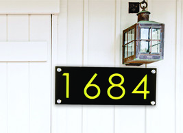 House Address, Modern House Numbers, Acrylic Colors, Business Address Horizontal - £10.89 GBP+