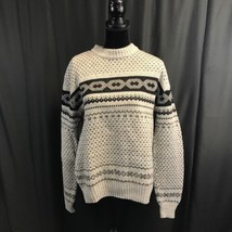 K.P. Knitwear Sweater Mens XL Grey and Black Vintage - $15.14