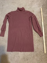 ARITZIA Wilfred Free Sweater Dress Womens XS purple Turtleneck Hush Knit Station - £22.16 GBP