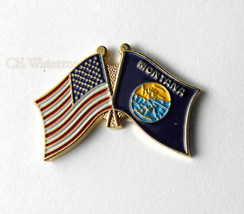 Montana United States Us State Combo Flag Lapel Pin Badge 1 Inch - £4.50 GBP