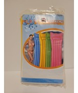 NEW Funderful Inflatable Pool Raft Float 72”x27&quot; Yellow  - $19.47 CAD