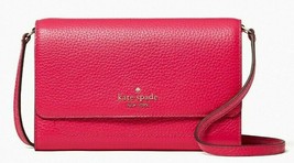 Kate Spade Harlow Wallet On String Pink Leather Crossbody WLR00081 NWT $239 MSRP - £71.65 GBP