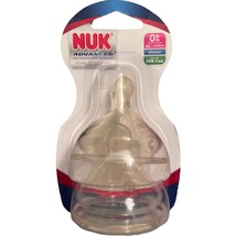 New 2 Pack NUK Advanced Orthodontic Nipples 0+ Medium Flow Silicone BPA Free - £3.94 GBP