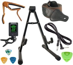 Sunyin Guitar Stand Accessory Kit Beginner Guitar Accessory Set A-Frame Electric - £35.81 GBP
