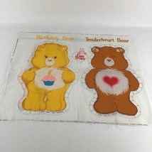 Care Bears Tenderheart Birthday Bear Cut &amp; Sew Craft Panel Pattern Vintage 1983 - £31.07 GBP