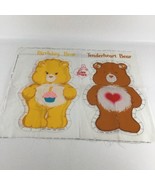 Care Bears Tenderheart Birthday Bear Cut &amp; Sew Craft Panel Pattern Vinta... - £31.11 GBP