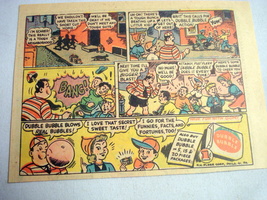1953 Color Ad Fleer Dubble Bubble Chewing Gum, Pud Saves a Little Kid - $7.99