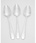 3 LOT ANTIQUE SERVING SPOONS CROSBY PATTERN 8⅛” SILVERPLATE 1935 NO MONOGRAM - €14,52 EUR
